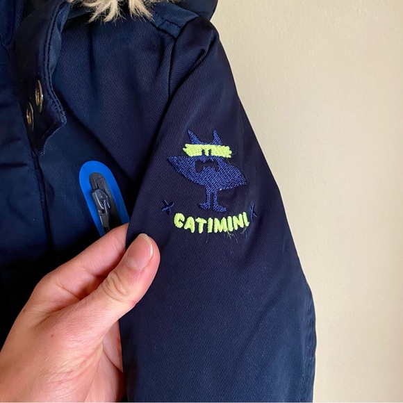 Catimini 3T Toddler Winter Parka with Removable Faux-Fur Trim - Picture 10 of 10